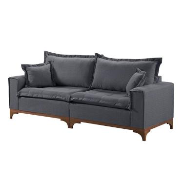 Imagem de Sofá 3 Lugares Living M-47 Veludo Martins Grafite