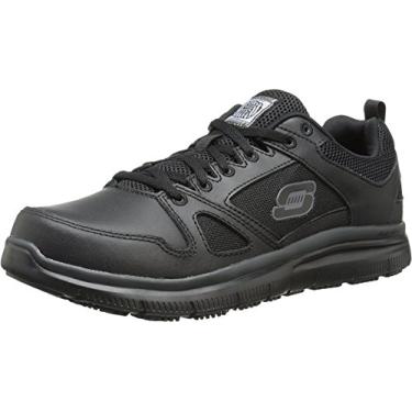 Imagem de Skechers Tênis de trabalho masculino Flex Advantage Sr, Preto, 10 Wide