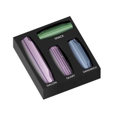 Imagem de Organizador de sacos de acrílico Aquiver Food Storage Holder Box Black