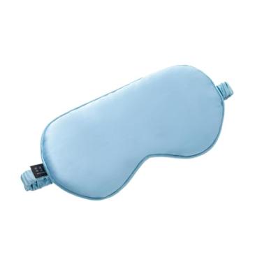 Imagem de Máscara para Dormir Tapa Olhos Tampã de Descanso CETIM(AZUL CLARO,2 UNI)