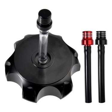 Imagem de LEONTOOL Tampa de gás Dirt Bike com tubo de ventilação CNC liga de alumínio compatível com SSR 110, SSR 189, CRF 150, RFZ 125, RFZ 150, YTM 200, YFM 80, XR 120, RM 125, 50cc-160cc Pit Dirt Motor Bike