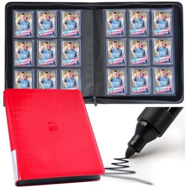 Imagem de Premium Top Loader Binder, Holds 288 Top Loaders,9-Pocket Toploader Binder with Sleeves for 3" x 4" Rigid Card,Binder for Top Loader for Trading Cards or Sports Cards - Classic Red