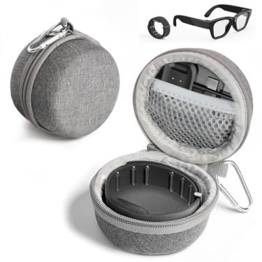 Imagem de TanReginal Capa de pulso para Me-ta Rayba Dis-Play, capa protetora de pulseira para Met-a Ra-yban Dis-Play「à prova de poeira, armazenamento, resistente à pressão, à prova de quedas, leve, compacto」