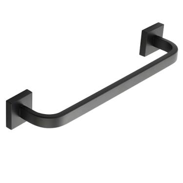 Imagem de Alise Toalheiro de 40,6 cm para banheiro, toalheiro preto para suporte de toalha para banheiro, suporte de toalha de aço inoxidável SUS304 para parede, preto fosco