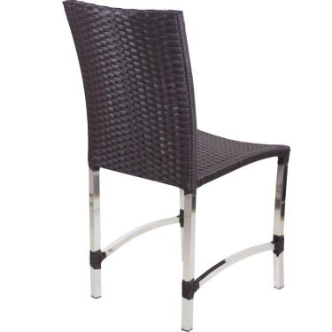 Imagem de Cadeira Cannes Em Alumínio Trama Tabaco