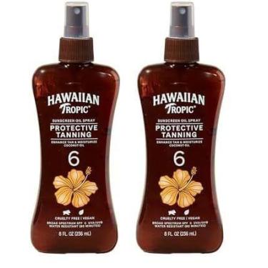 Imagem de Protetor solar Hawaiian Tropic Dark Tanning Oil SPF 6 240mL x2