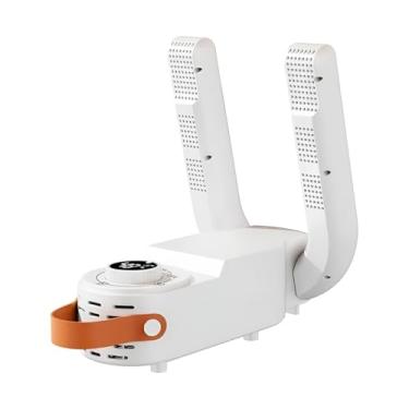 Imagem de Secador de Sapatos Elétrico, Branco, PP, 27,8x18x8,1cm, com Temporizador 30-120min, Potência 33W, Temperatura até 48°C, para Tênis, Botas e Sapatos Sociais