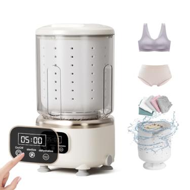 Imagem de Máquina de lavar roupa íntima, conjunto portátil de lavadora e secadora, mini lavagem, recarregável, sem fio, limpa profundamente roupas pequenas para apartamento, dormitório, trailer, viagens e uso