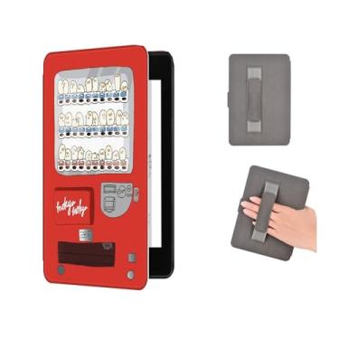 Imagem de Akacy Capa com estampa pintada com alça para Kindle de 17.8 cm 12ª geração 2024, capa traseira de borracha TPU de silicone flexível e fina e macia com cantos reforçados (18)