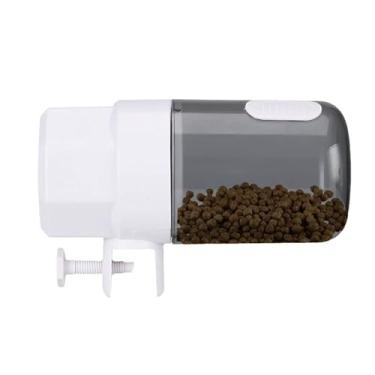 Imagem de Alimentador Automático para Aquário Peixes Tanque Inteligente com Programação de Horário Três-Ajustável Pequeno Ornamentais Agenda Alimentação Precisa Quantidades Ajustáveis Câmara Transparente Grande