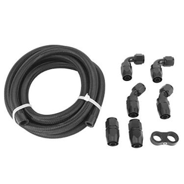 Imagem de aqxreight Linha de Combustível AN10 de 9,8 Pés Mangueira Com Adaptador de Montagem Separador Braçadeira Kit Resistente Universal