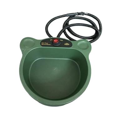 Imagem de Generic Tigela de água aquecida para cães e gatos, prato térmico com cordão anti, versátil para uso externo, bebedouro aquecido para coelhos e