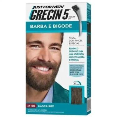 Imagem de Loção Men 90 Castanho Barba E Bigode Grecin 5 60ML