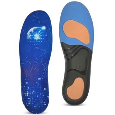 Imagem de Palmilhas de suporte de arco para alívio da fascite plantar, palmilhas ortopédicas de tênis de gel para corrida, inserções de dor no arco para pés planos, bota de trabalho