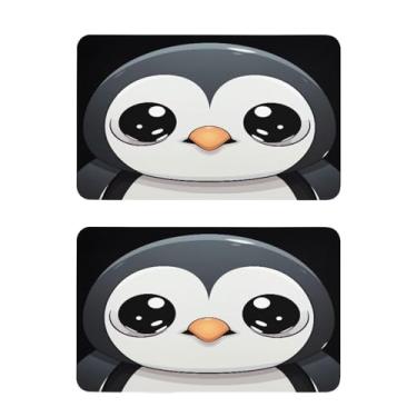 Imagem de Blueangle Conjunto de 2 ímãs de geladeira fofos pinguim - Ímãs decorativos engraçados de geladeira de cozinha - Seguro para lava-louças e decoração magnética durável (429)