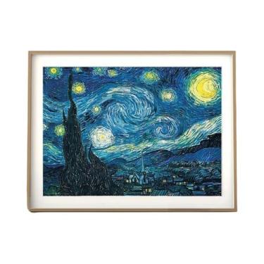 Imagem de Kit De Pintura Com Diamantes Céu Estrelado De Van Gogh, Mosaico Redond