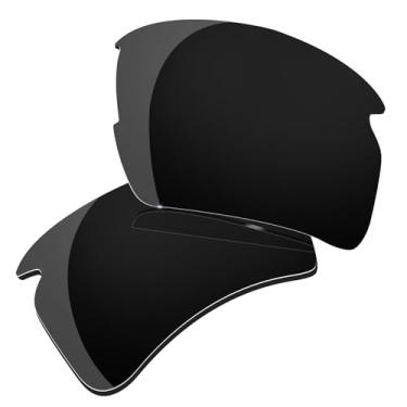 Imagem de Lentes polarizadas de substituição para óculos de sol Oakley Flak 2.0 XL OO9188 antirriscos, com pano de lente de 2,0 mm, Preto, simple