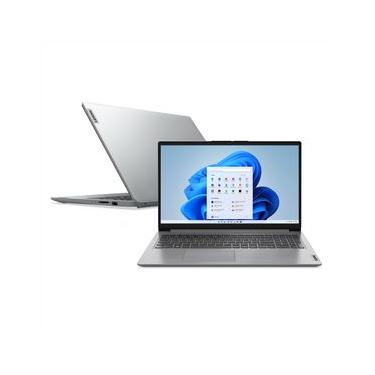 Imagem de Notebook Lenovo, Intel® Core™ i3-1315U, 8GB, 256GB, Tela de 15,6", IdeaPad 1 15IRU7, Cinza - 83QJ0001BO