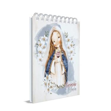 Imagem de Bloco de Anotações Católico Imaculado Coração de Maria, Capa 02
