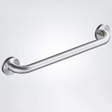 Imagem de Barra de apoio de segurança de banho, assistência de suporte de banho de aço inoxidável para cuidados domésticos, banheira, vaso sanitário, trilho de mão com alça de escada com parafusos ocultos