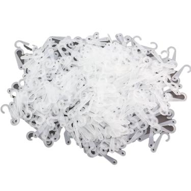 Imagem de GZWZH 500 peças de plástico 3/10.2 cm gancho J ferramenta de organização de armazenamento de cozinha para pendurar meias camisetas, toalhas, luvas, brinquedo, itens pequenos