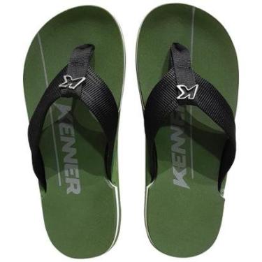 Imagem de Sandália Kenner Nk6 Pro Masculina Chinelo Robusto Verde-Masculino