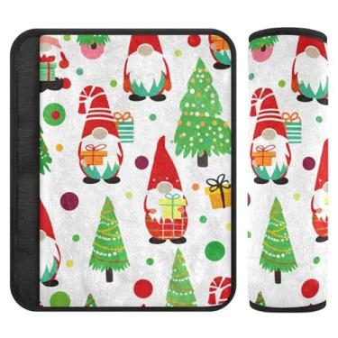 Imagem de Burbuja Capa para cinto de segurança de carro Gnomos, protetor de cinto de segurança macio confortável para alça de ombro de assento, 1 par pequeno