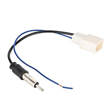 Imagem de HilBeliFU Cabo fêmea adaptador de antena de rádio CD, cabo de substituição adaptador de antena de rádio de carro de 25 cm com amplificador, cabos adaptadores de antenas de carro ABS para o mesmo