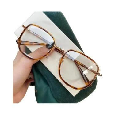 Imagem de Óculos Retro Unissex Anti Luz Azul Para Computador Para Leitura E Jogo