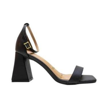 Imagem de sandália vizzano salto bloco calcanhar fechado feminino-Feminino