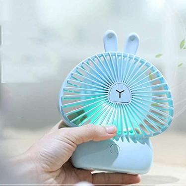 Imagem de Desenhos animados portáteis Mini Ventilador Silencioso Ventilador de Mesa Pequeno Ventilador Portátil Mini USB Refrigeração Mudo Ventilador Elétrico (Cor: C) yubin1993 (Cor: B)