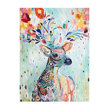 Imagem de Kit DIY Deer 5D com Broca Completa Mosaico de Cristais Acrílico Ferramentas Auxiliares Decoração Parede Residencial Presente Sem Moldura