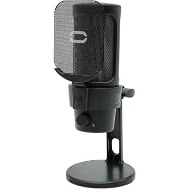 Imagem de Microfone Gamer RGB Controle De Luz com Condensador USB Profissional Para Computador Jogos Transmissao Ao Vivo Plug And Play (Preto)