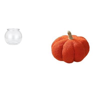 Imagem de Whtkoph Almofada Decorativa Transparente em Formato de Abóbora para Aquário, Ideal para Escritório, Casa, Mesa, Cama, Sofá, Quarto, Vaso E Muito Mais.