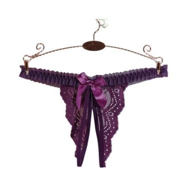 Imagem de Calcinha Sexy De Renda Com Laço Para Mulheres Lingerie Personalizada P