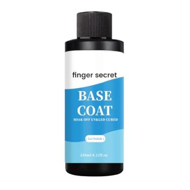Imagem de finger secret Base Coat, 240 ml, esmalte de gel para unhas e manicure, faça você mesmo