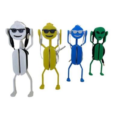 Imagem de Figura Decorativa Porta Fone de Ouvidos - MIXSHOP, Branco
