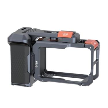 Imagem de VRIG Kit de aderência Xplorer para DJI Osmo Action 5 Pro/4/3, gaiola de combinação de aderência confortável, transforma sua câmera de ação na melhor ferramenta para fotografia de rua e viagens urbanas