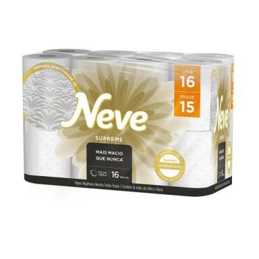 Imagem de Papel Higiênico Neve Supreme Folha Tripla Leve 16 Pague 15