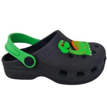 Imagem de Sandália Babuche Infantil Masculina Dinossauro Chinelo Menino Descolado Lançamento Presente-Masculino