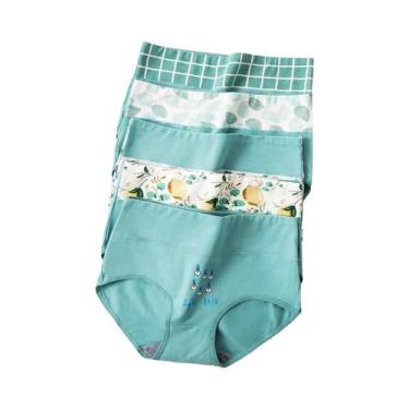 Imagem de Calcinhas Femininas De Algodão Respirável, Ajuste Slim, Moda Com Estam