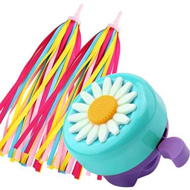 Imagem de Sino de bicicleta infantil Paliston para meninas, bicicleta, touca, sinos de motocicleta com roxo azul