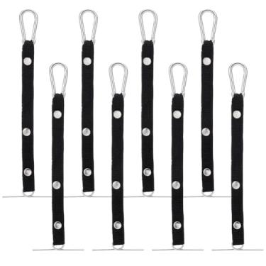 Imagem de GOMAKERER 8 suportes de fita elétrica para correias de ferramentas, fita de 24 x 1,5 cm, clipes de cinto de poliéster, corrente elétrica para bolsa, estrutura de caixa de ferramentas