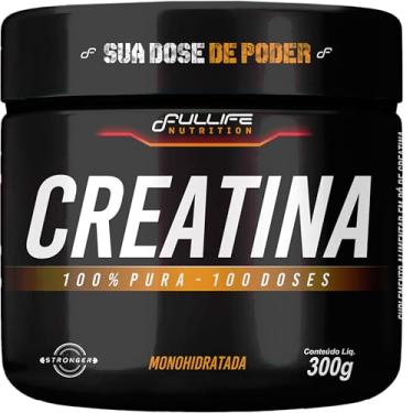 Imagem de Fullife Nutrition, Creatina Monohidratada, Pura e isolada, Dose máxima 3000 mg, Sabor Tradicional, Pote, 300 Gramas • 100 Doses