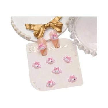 Imagem de Charmes De Unhas Kuromi Hello Kitty 100Pcs Decoração De Arte De Unhas 