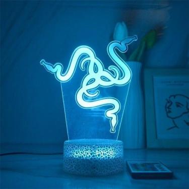 Imagem de Night Light Ray Merchandise Snake 3D com controle remoto - Taiyuanketa