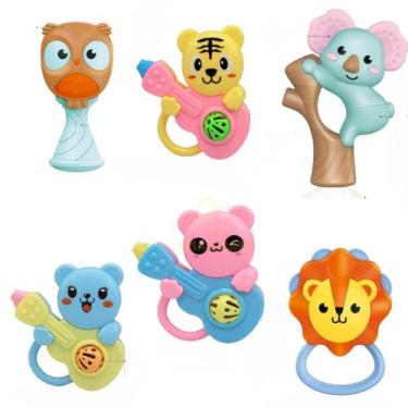 Imagem de Brinquedo De Bebê Chocalhos Urso, Zebra KitStar , Kit 2