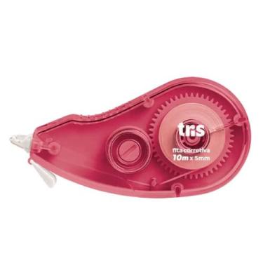 Imagem de Fita Corretiva Tris T010 10m - Tris, Vermelho