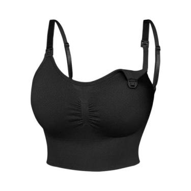 Imagem de Sutiã De Amamentação Sem Fio Para Mulheres Confortável Com Almofadas R