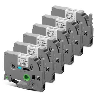 Imagem de Pillex TZe-231 TZe TZ Fita 12 mm 0,47 laminada AZe Fita de etiqueta substituível para Brother Label Maker Tape TZe231 Trabalhe com Brother P Touch Label Maker PT-D210 PT-H110 PT-D220 PT-D400 D600